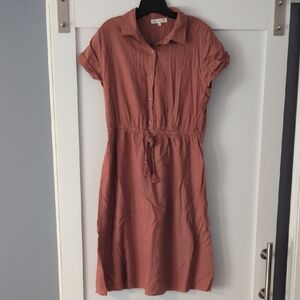 C&C California Terracotta Midi Dress